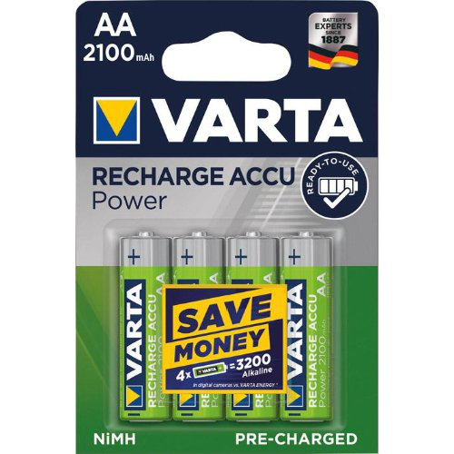 VARTA Power Accu R2U Mignon AA, HR06, 2100 mAh