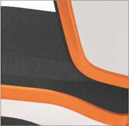 Stuhl NEON orange synchromit Rollen