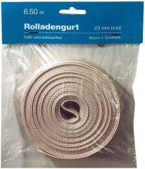 Rollladengurt 22/23mmx6m SB,creme,380kg Reißfestig