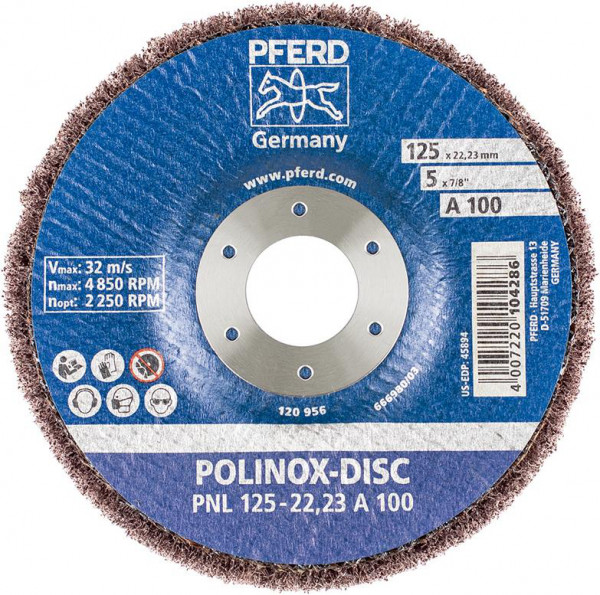 Schleifdisc POLINOX 125x22,23mm A 180 Pferd