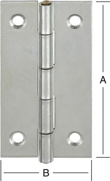 DIN-Scharnier schmal 90X46 verz.