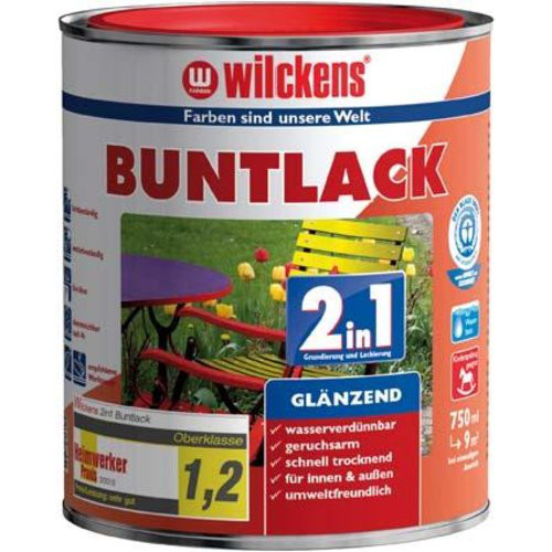 Buntlack 2in1, 750 ml glänz., reinweiß RAL9010