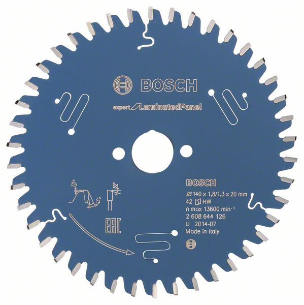 Kreissägeblatt Expert for Laminated Panel, 140 x 20 x 1,8 mm, 42