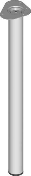 Stahlrohrmöbelfüsse silberfarb.900mm rd.60mm
