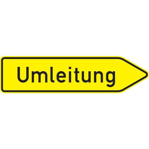 VKZ.454-20, 1250x350mm Umleitung rechtsweisend
