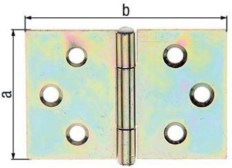 Ger. breites Scharnier verz.,70 mm