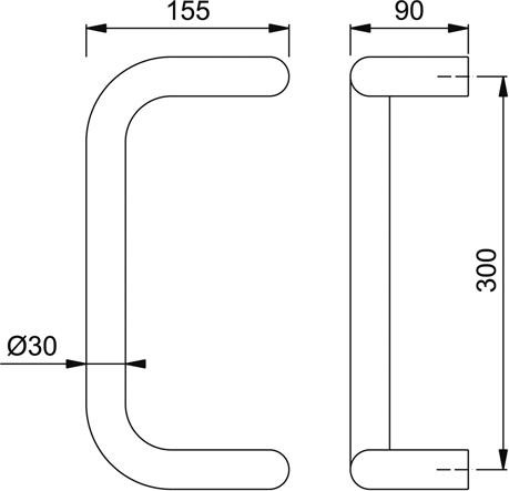 BügelgriffE5110 F69 300 BS-1502