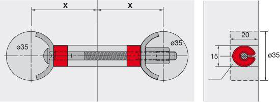 25084 Arbeitsplattenverb.65 mm Lang