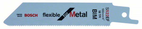 Säbelsägeblatt S 522 EF, Flexible for Metal, 5er-Pack