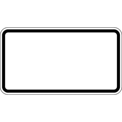 ZZ.blanko, 330x600mm Grund weiß - Rand schwarz