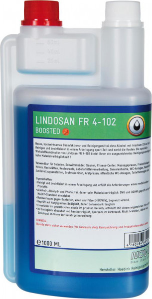 Lindosan FR 4-102, Rein.f. Flächendesinfektion,1L