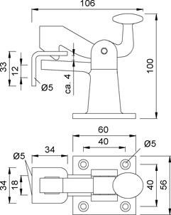 KWS 1307 Torfestst.106mm aufschraubbar, Boden